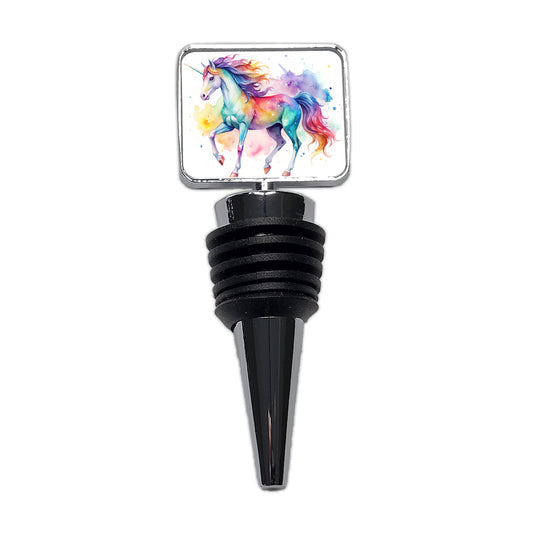 Unicorn Beautiful Watercolor Design Wine Bottle Stopper