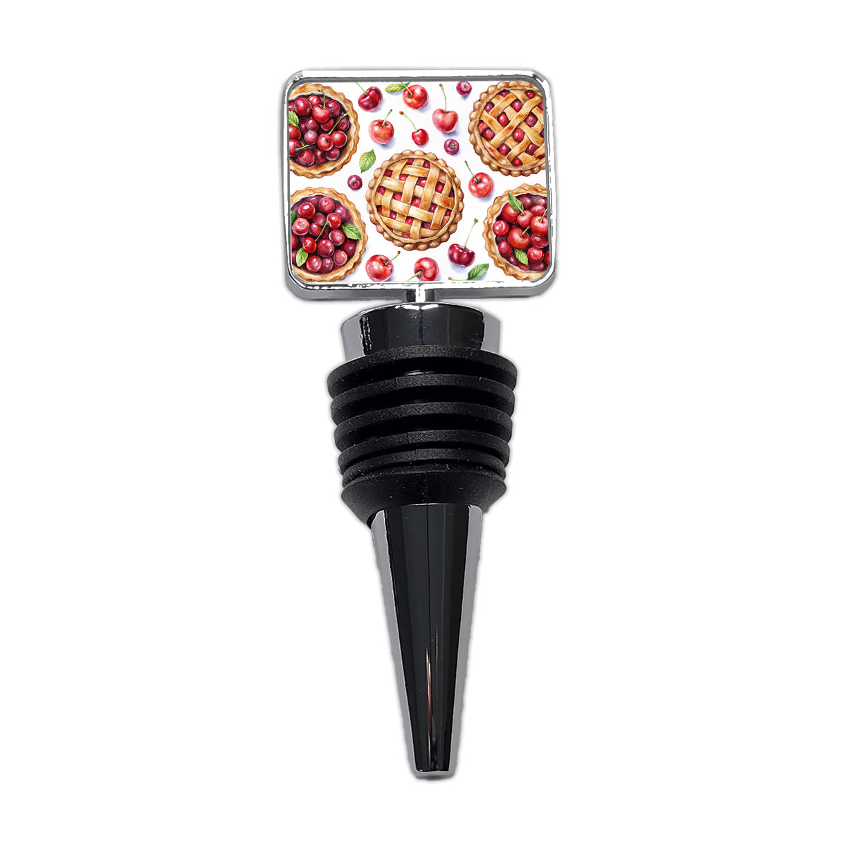 Cherry Pies Bursting Wine Bottle Stopper