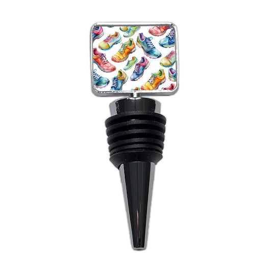 Colorful Running Shoes Runners Wine Bottle Stopper