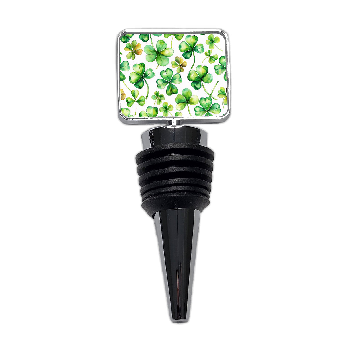 Four Leaf Clovers Ireland St. Patrick's Day Wine Bottle Stopper