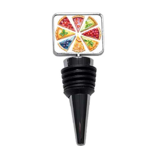 Fruit Pie Slices Wine Bottle Stopper