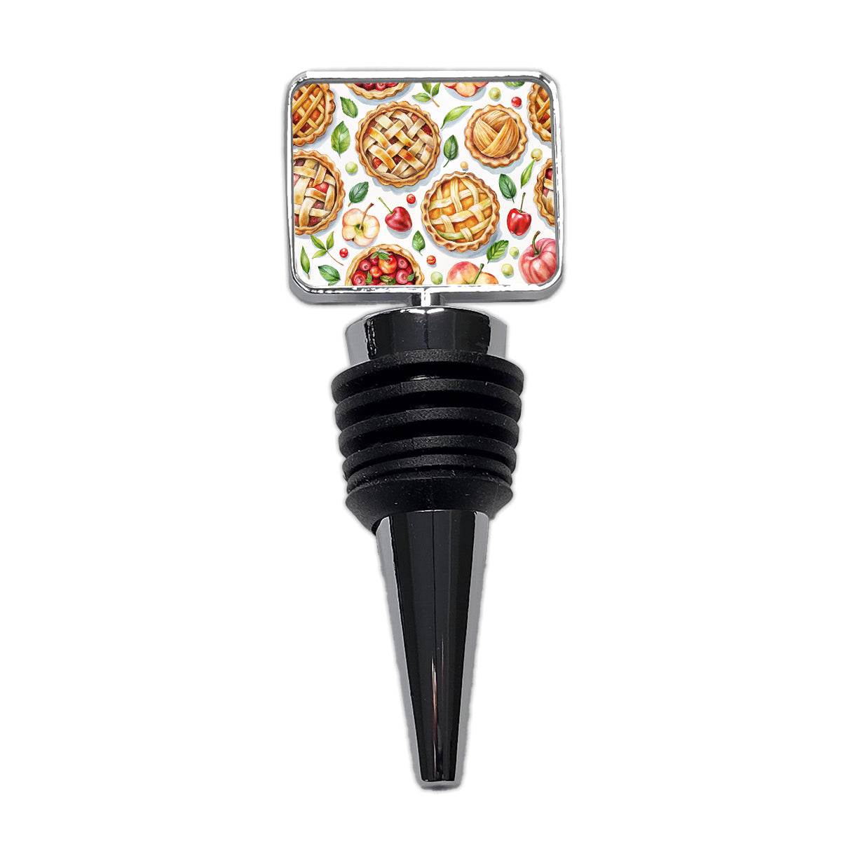 Fruit Pies Apple Cherry Wine Bottle Stopper