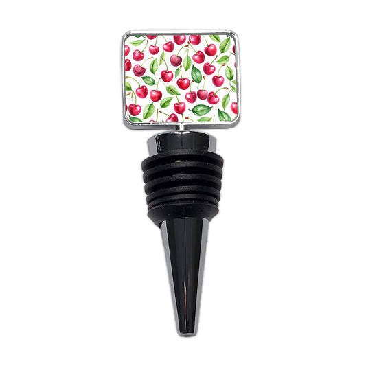 Lots Of Cherries Wine Bottle Stopper