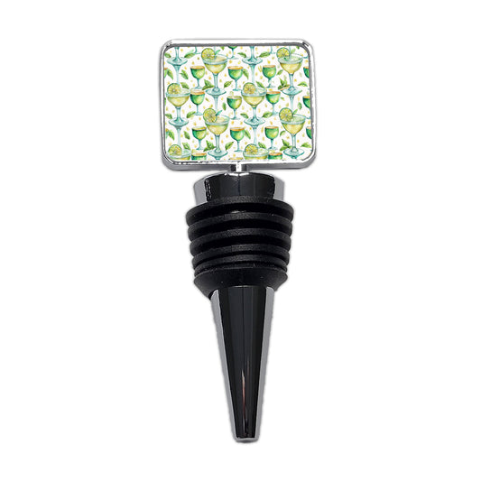 Lots Of Margaritas Alcohol Watercolor Wine Bottle Stopper