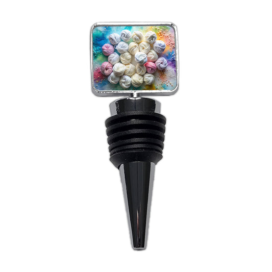 Lots Of Yarn Knitting Crochet Wine Bottle Stopper