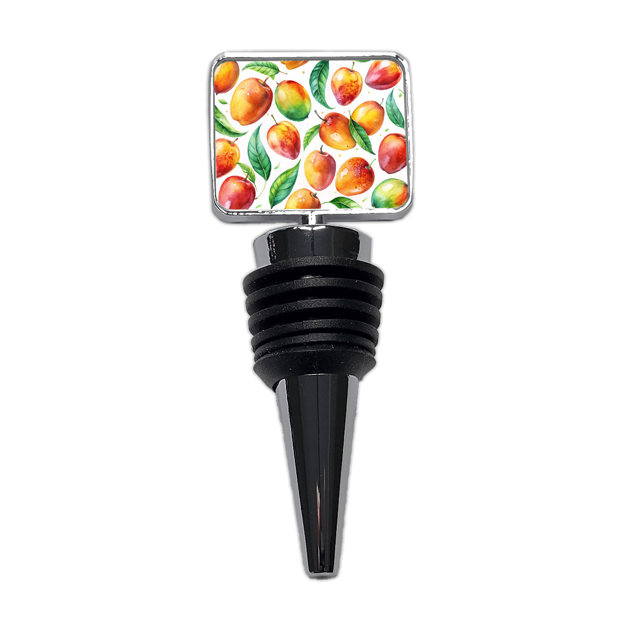 Mangos Fruit Watercolor Wine Bottle Stopper