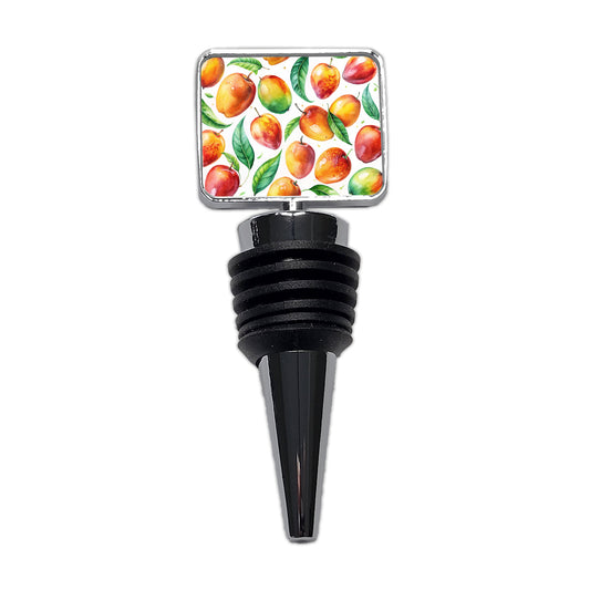 Mangos Fruit Watercolor Wine Bottle Stopper