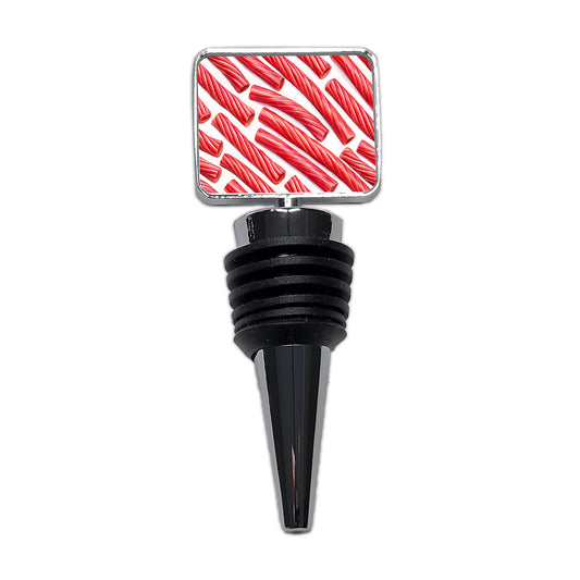 Red Licorice Wine Bottle Stopper