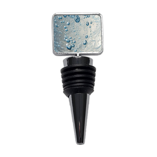Water Liquid Closeup Funny Wine Bottle Stopper