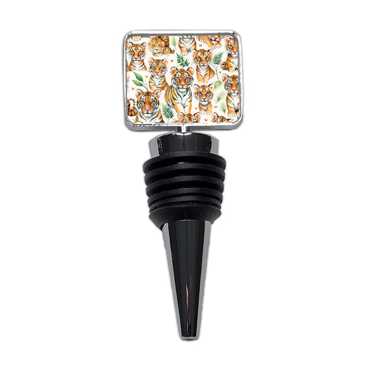 Lots Of Sweet Bengal Tigers Wine Bottle Stopper