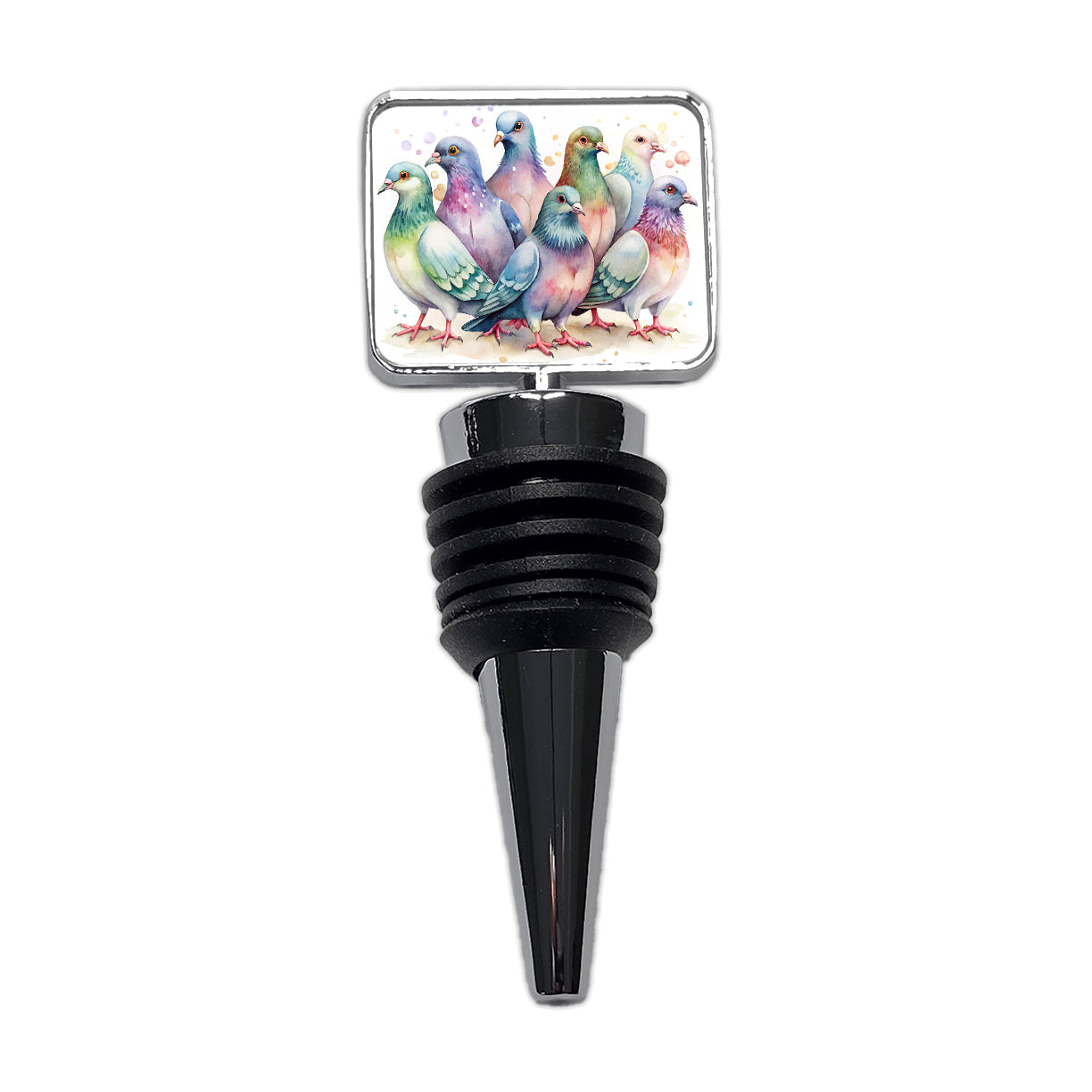 Lots Of Sweet Pigeons Wine Bottle Stopper