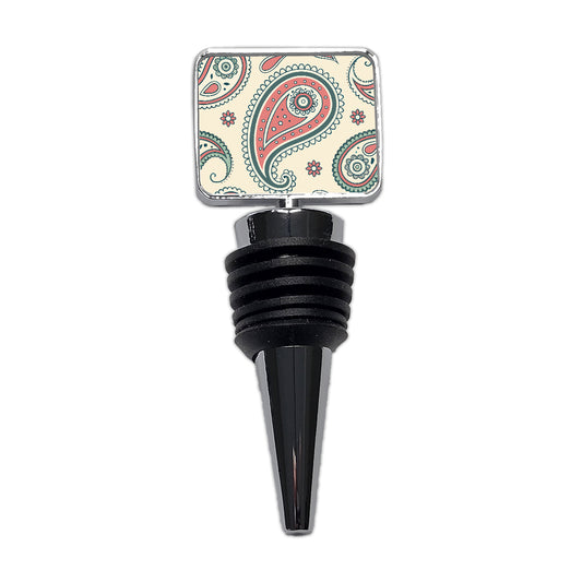 Paisley Pattern Wine Bottle Stopper