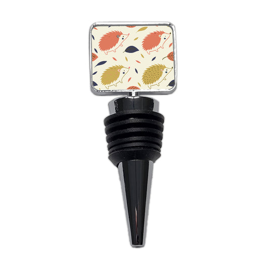 Scattered Hedgehogs Cute Wine Bottle Stopper