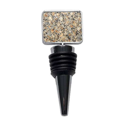 Sleek Faux Granite Wine Bottle Stopper