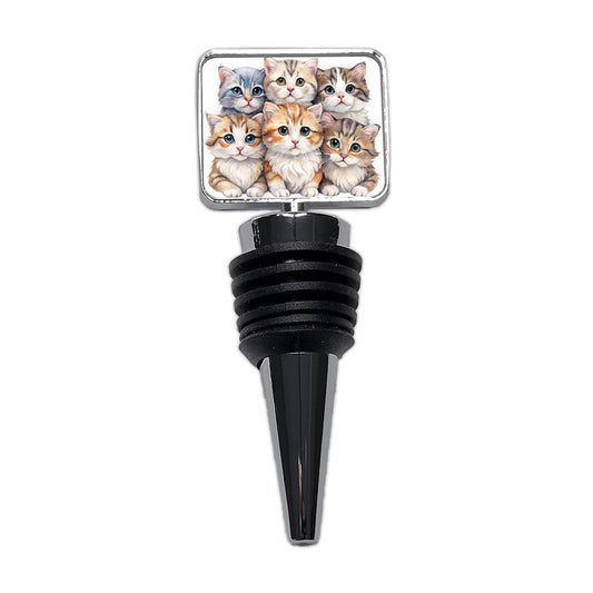 Sweet American Curl Cats Wine Bottle Stopper