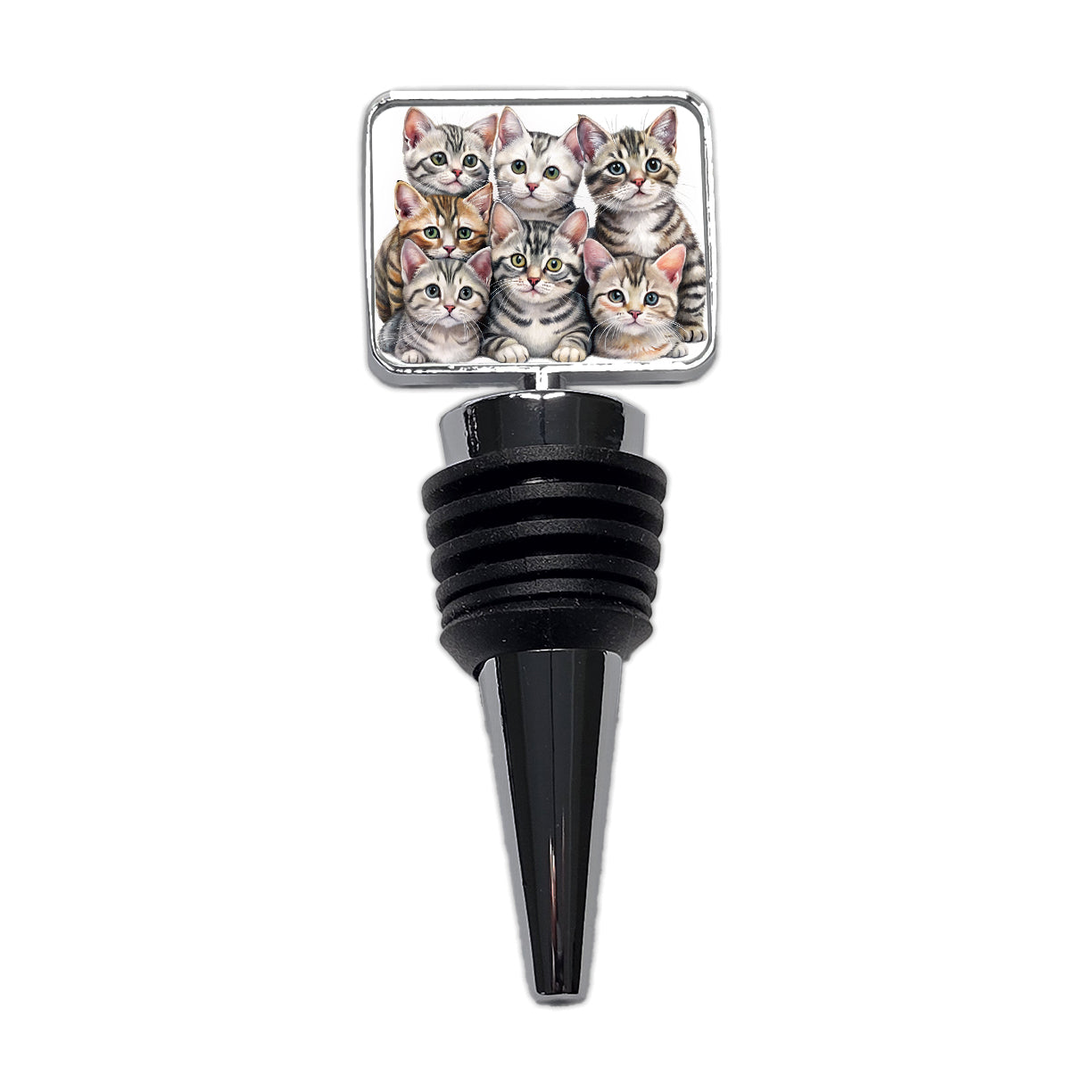 Sweet American Shorthair Cats Wine Bottle Stopper