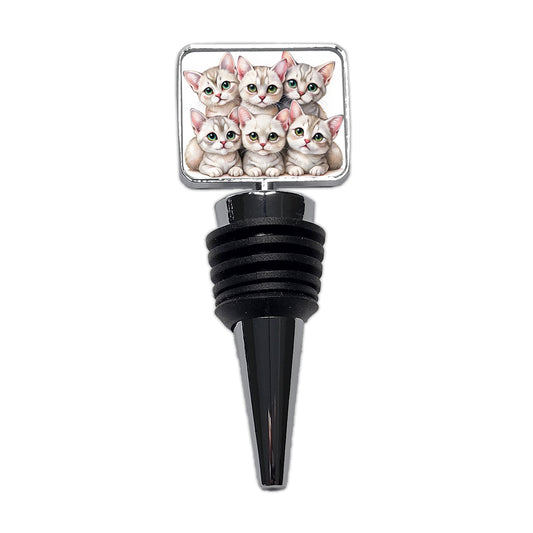 Sweet Burmilla Cats Wine Bottle Stopper