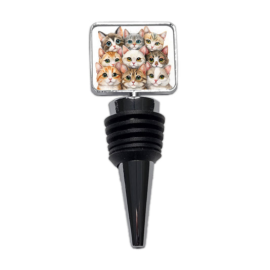 Sweet Javanese Cats Wine Bottle Stopper