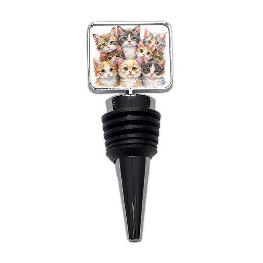 Sweet Laperm Cats Wine Bottle Stopper