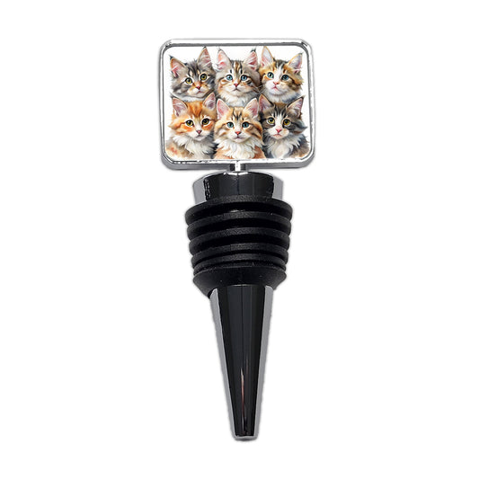 Sweet Maine Coon Cats Wine Bottle Stopper