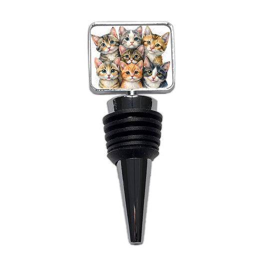 Sweet Manx Cats Wine Bottle Stopper