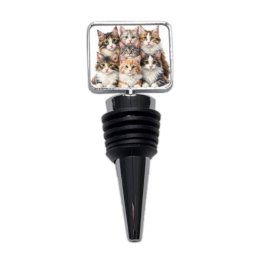 Sweet Norwegian Forest Cats Wine Bottle Stopper