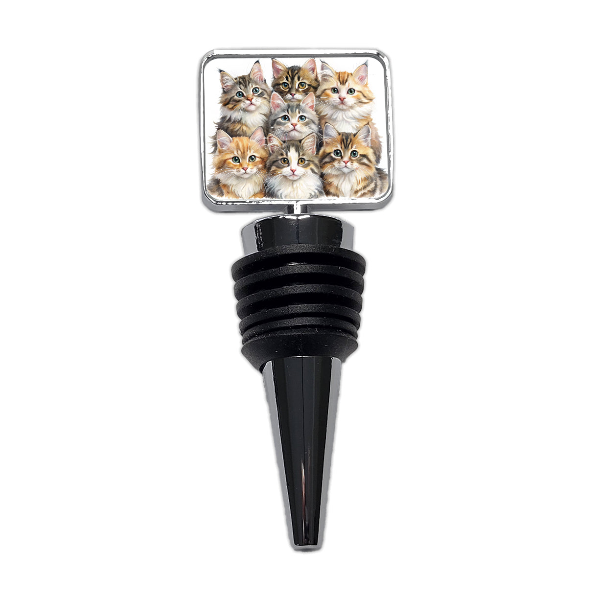 Sweet Siberian Cats Wine Bottle Stopper