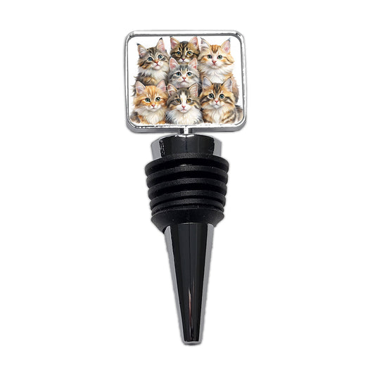 Sweet Siberian Cats Wine Bottle Stopper