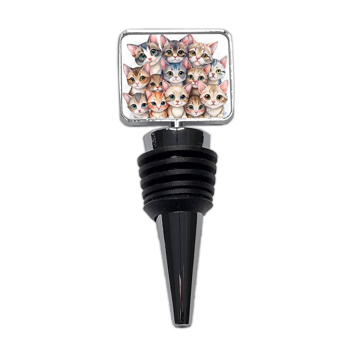 Sweet Singapura Cats Wine Bottle Stopper