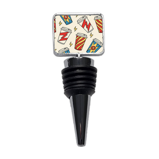 Coffee Cups Dynamic Wine Bottle Stopper