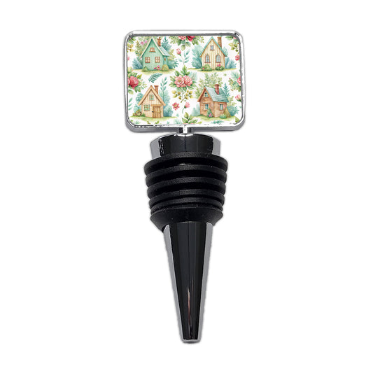 Cottagecore Adorable Homes In Country Wine Bottle Stopper