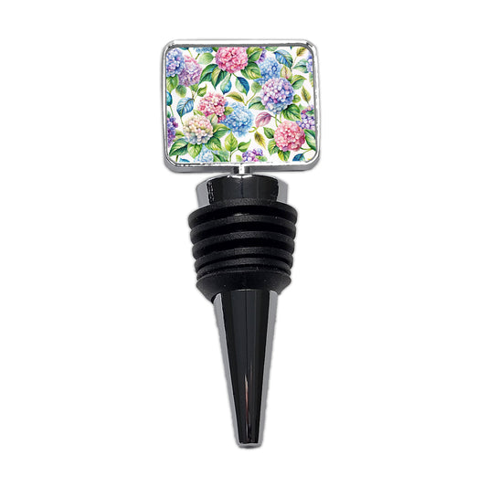 Hydrangea Floral Flowers Wine Bottle Stopper