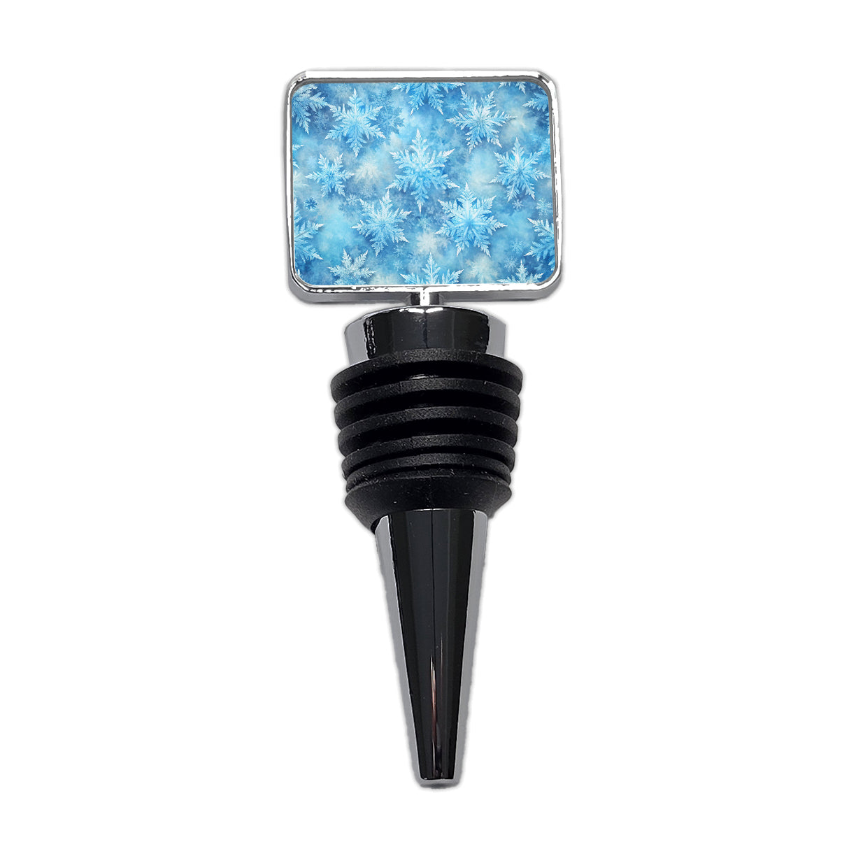 Ice Crystals Snowflakes Winter Beautiful Wine Bottle Stopper