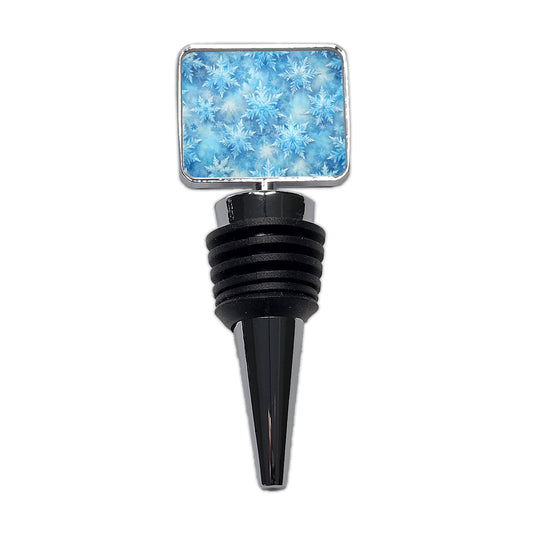 Ice Crystals Snowflakes Winter Beautiful Wine Bottle Stopper