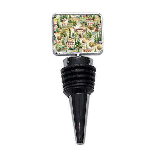 Italian Villa Hillside Town Italy Wine Bottle Stopper
