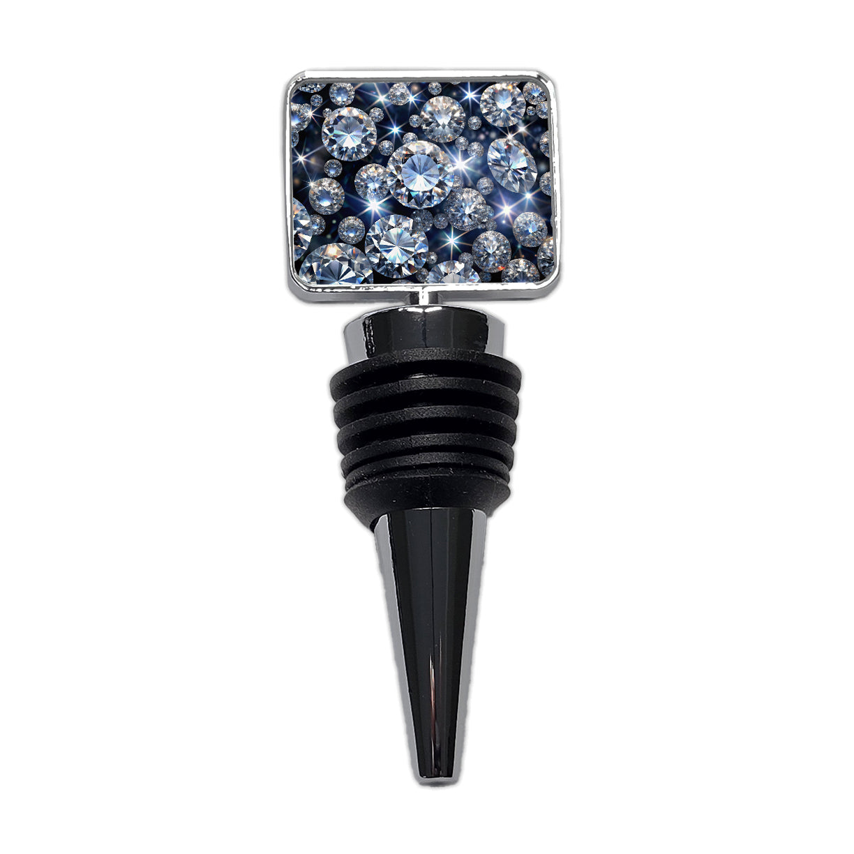 Lots Of Diamonds Wine Bottle Stopper