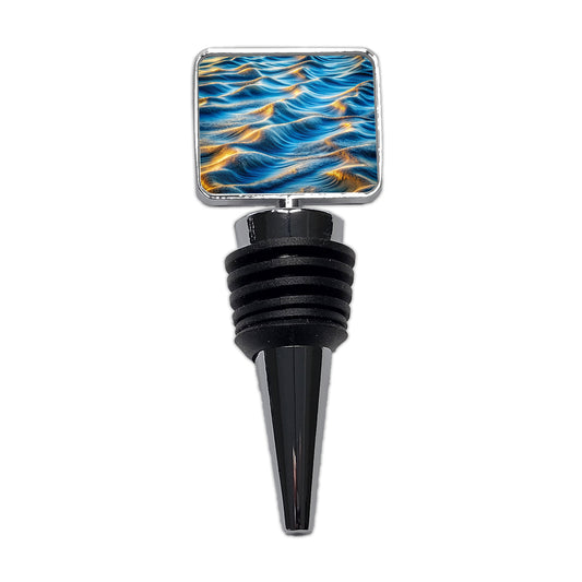 River Lake Waves Wine Bottle Stopper