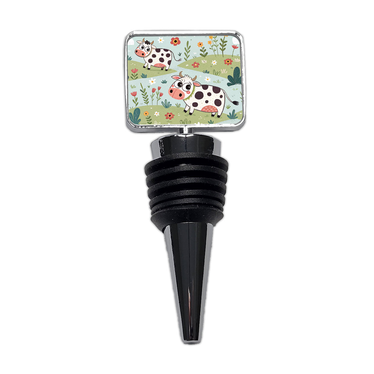 Adorable Dairy Cows Wine Bottle Stopper