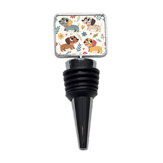 Adorable Dogs Wine Bottle Stopper