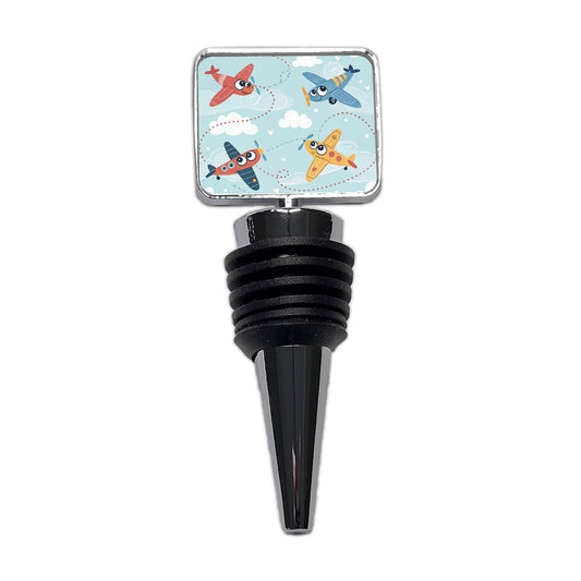 Airplanes Cute Cartoon Wine Bottle Stopper