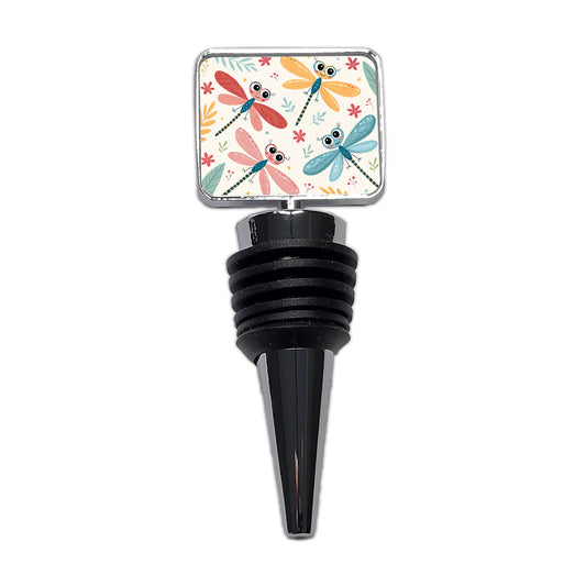 Cute Dragonflies Wine Bottle Stopper