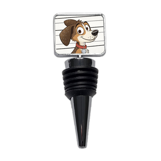 Dog Mug Shot Wine Bottle Stopper