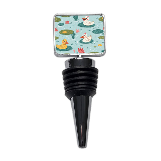 Ducks In Pond Wine Bottle Stopper