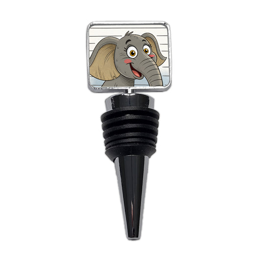 Elephant Mug Shot Wine Bottle Stopper