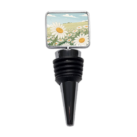 Field Of Daisies Daisy Flowers Wine Bottle Stopper