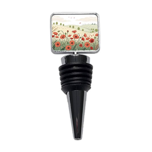 Field Of Poppies Poppy Flowers Wine Bottle Stopper
