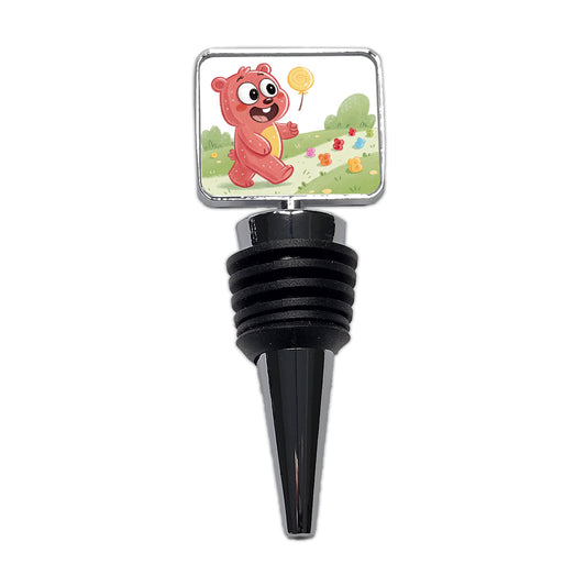 Gummi Bear Walking Wine Bottle Stopper