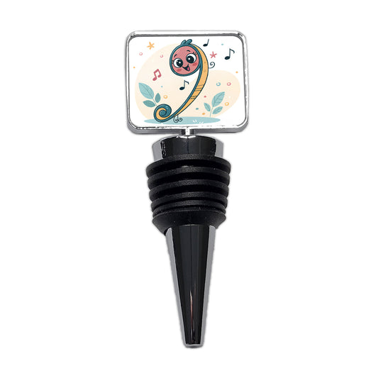 Kawaii Bass Music Cute Wine Bottle Stopper