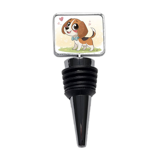 Kawaii Beagle Dog Wine Bottle Stopper
