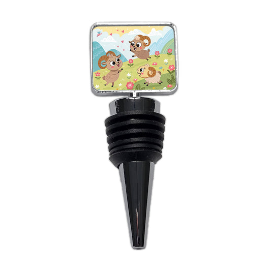 Kawaii Bighorn Sheep Wine Bottle Stopper